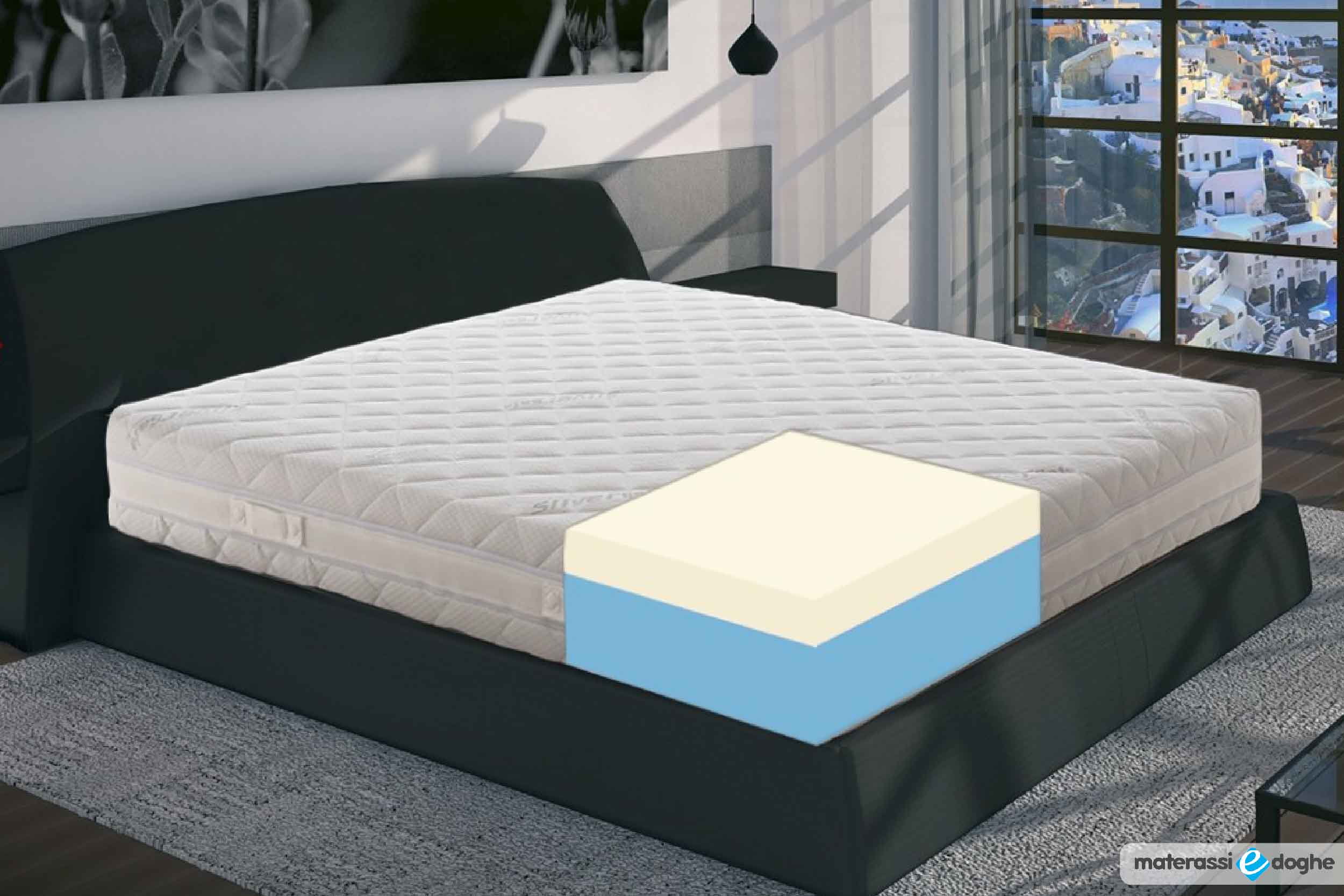 Materasso in memory foam modello sicilia Materassiedoghe-1